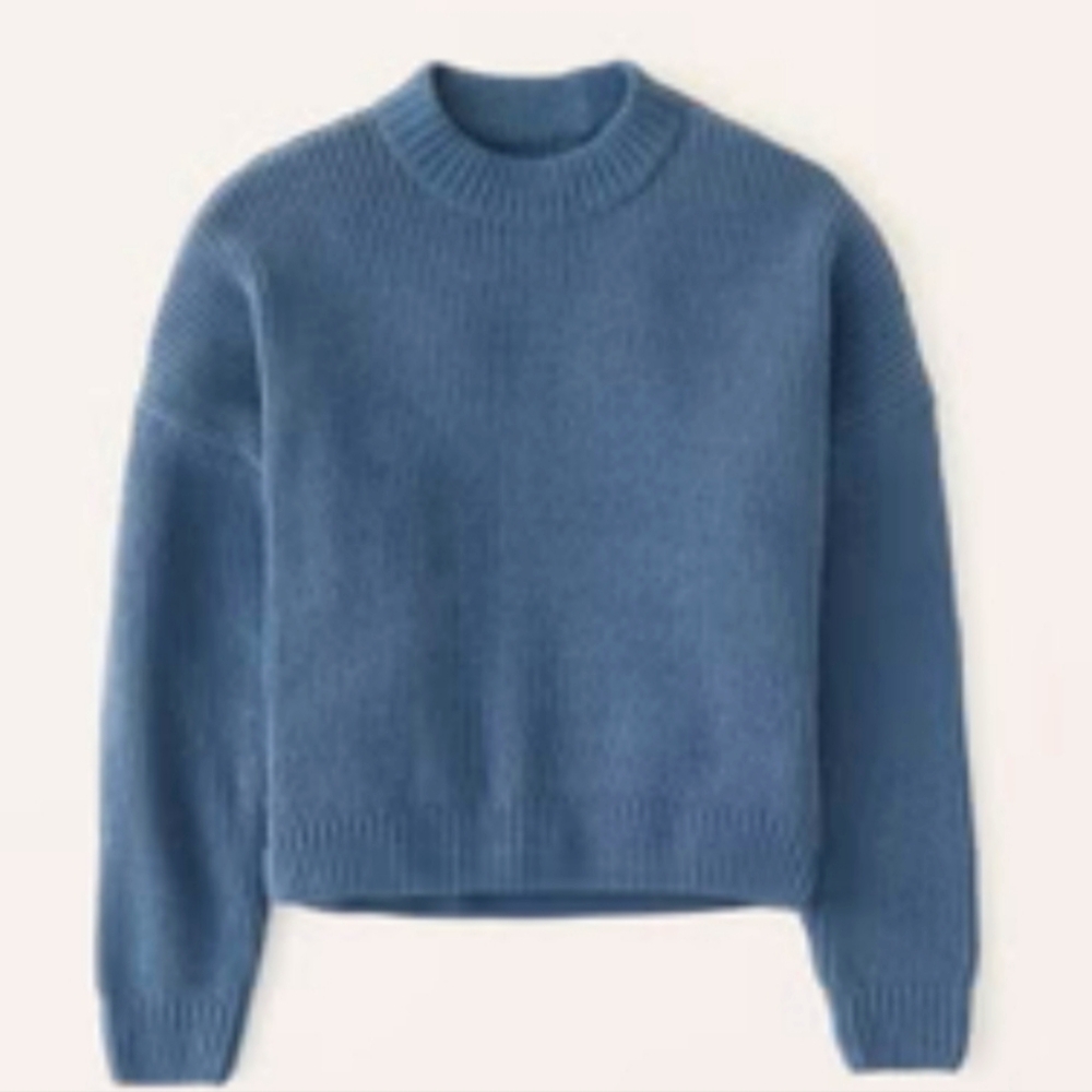 Abercrombie Matte Chenille Crew Sweater